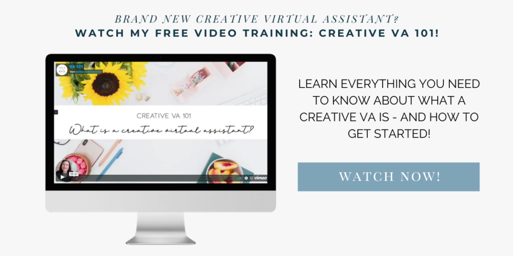 Watch my free training: Creative VA 101 | The Creative VA Academy