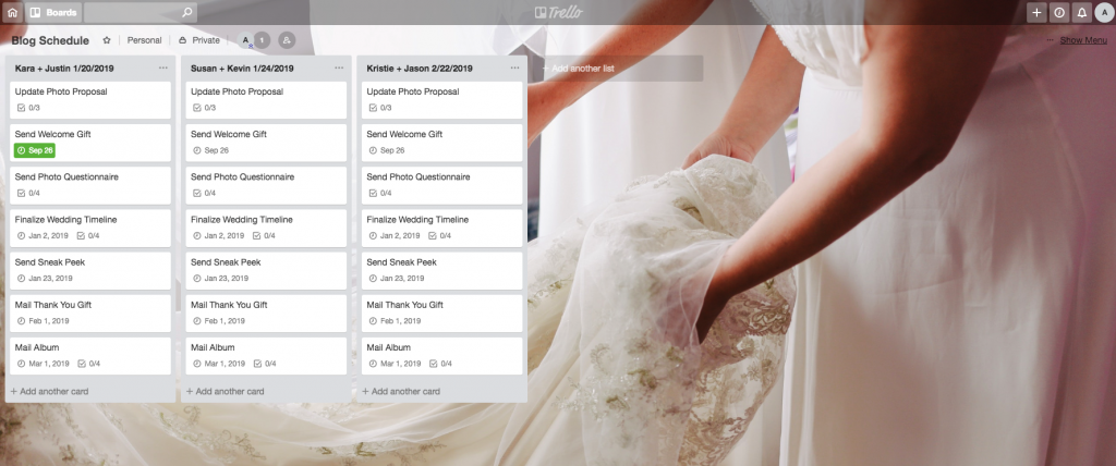 How to use Trello to organize your wedding business - The Creative VA Academy | Virtual assistant training and digital courses for creatives