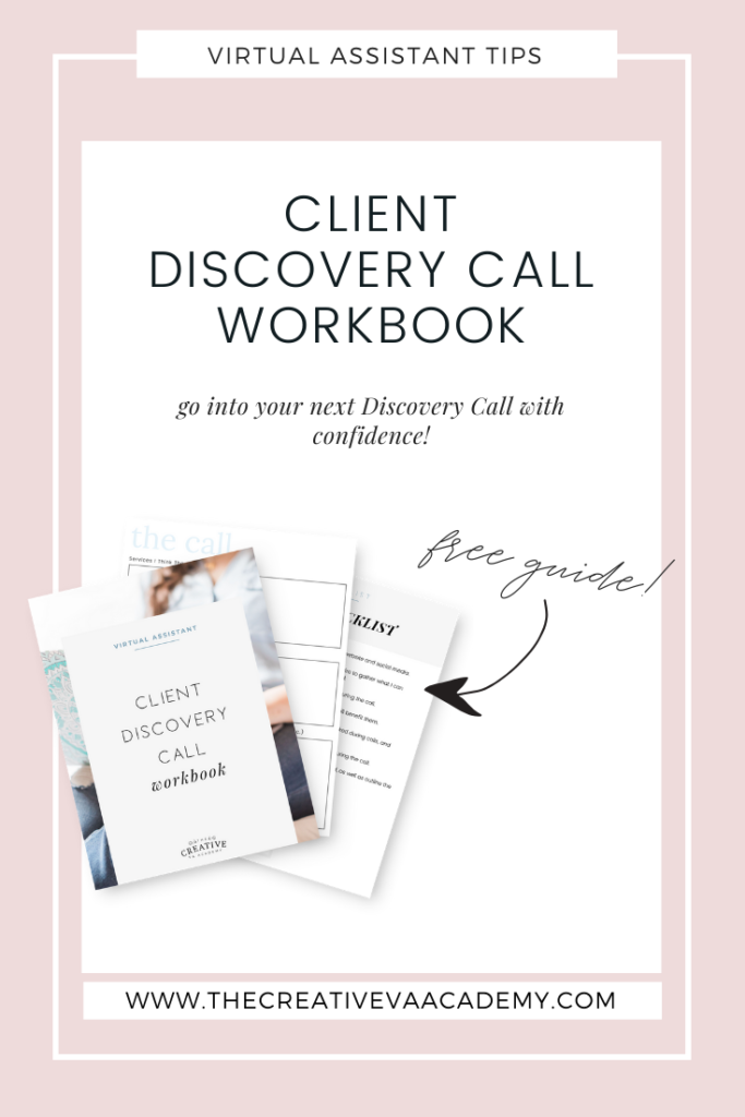 Discovery Call Workbook for Virtual Assistants